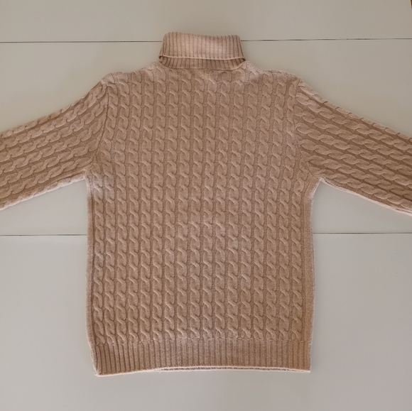 Vintage Lord Jeff Cable Knit Turtle Neck Sweater Women's Size Large - Picture 4 of 10